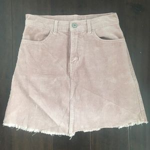 NWOT Pink Corduroy Skirt